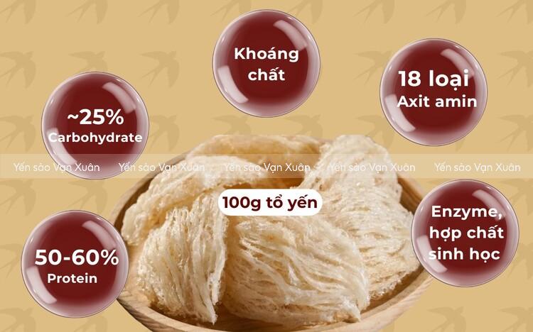 Yến sào chứa nhiều dưỡng chất cho người già