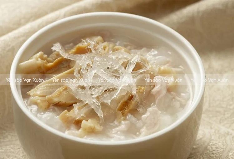 Cháo yến là một gợi ý giúp người già đổi khẩu vị