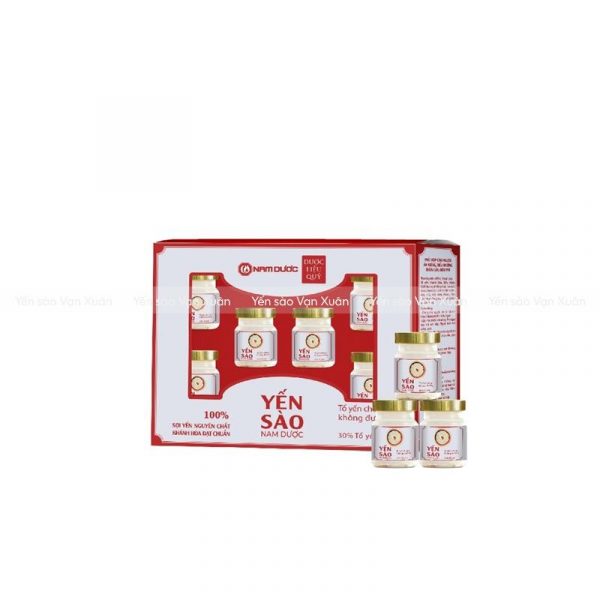 Xách quà tặng 6 hũ yến chưng không đường của Nam Dược