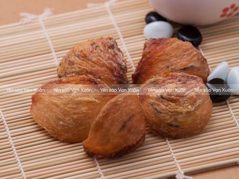 Tổ yến thô chọn lọc VIP siêu ít lông hộp 50gr - 100gr 4 Hồng yến thô có màu vàng cam