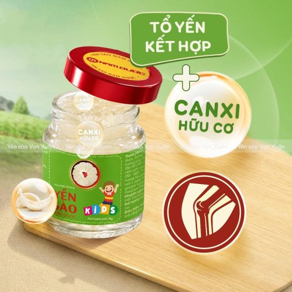 Tổ yến kết hợp cùng canxi hữu cơ dễ dấp thu