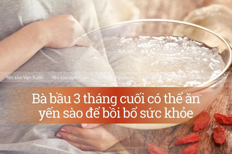 3 tháng cuối mẹ bầu hoàn toàn có thể bổ sung yến sào