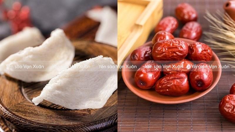 Cách chưng yến đường phèn táo đỏ, kỷ tử, hạt chia, hạt sen thơm ngon 11 Yến chung đường phèn táo đỏ thơm ngon