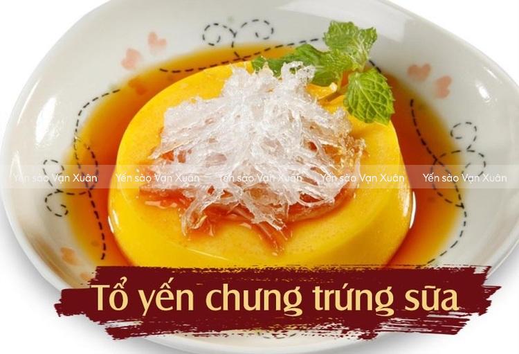 Giá trị dinh dưỡng của tổ yến so với trứng gà? Loại nào tốt hơn? 16 Tổ yến chưng trứng sữa là sự kết hợp hoàn hảo giữ yến và trứng gà