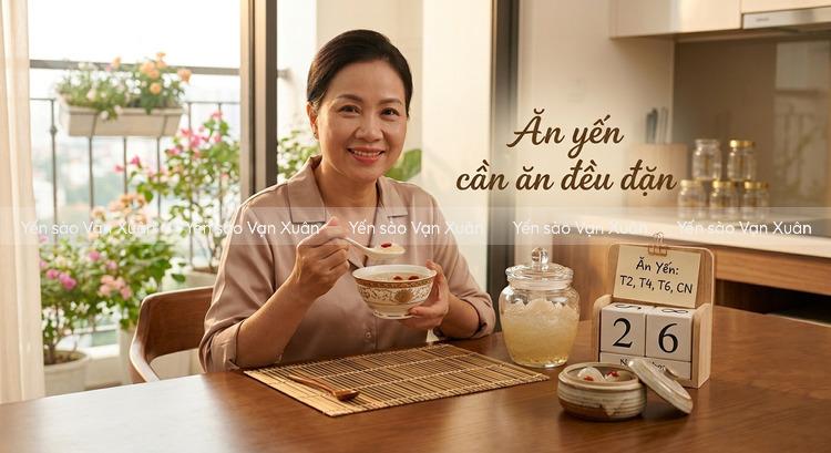 Yến sào cần sử dụng đều đặn thì mới thấy rõ hiệu quả