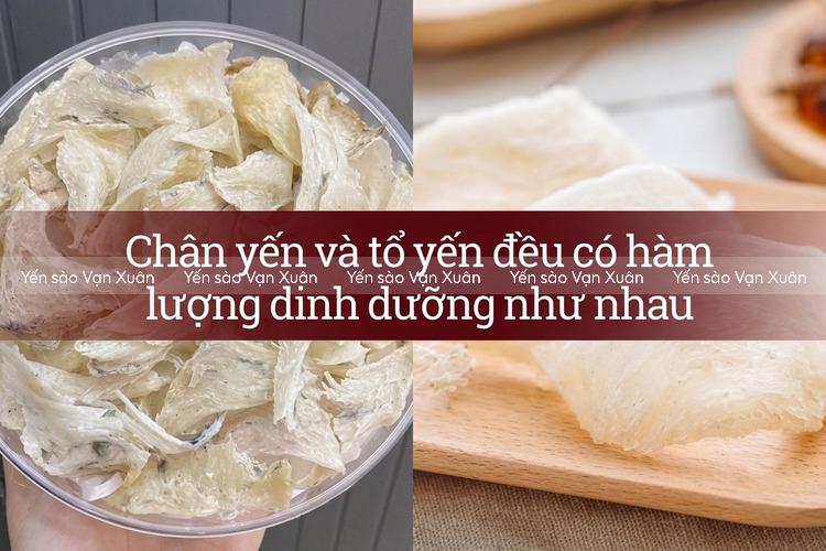 Chân yến là gì? Chân yến và tổ yến cái nào tốt hơn? Nên chọn loại nào 10 Chân yến vẫn chứa giá trị dinh dưỡng như 1 tổ yến bình thường