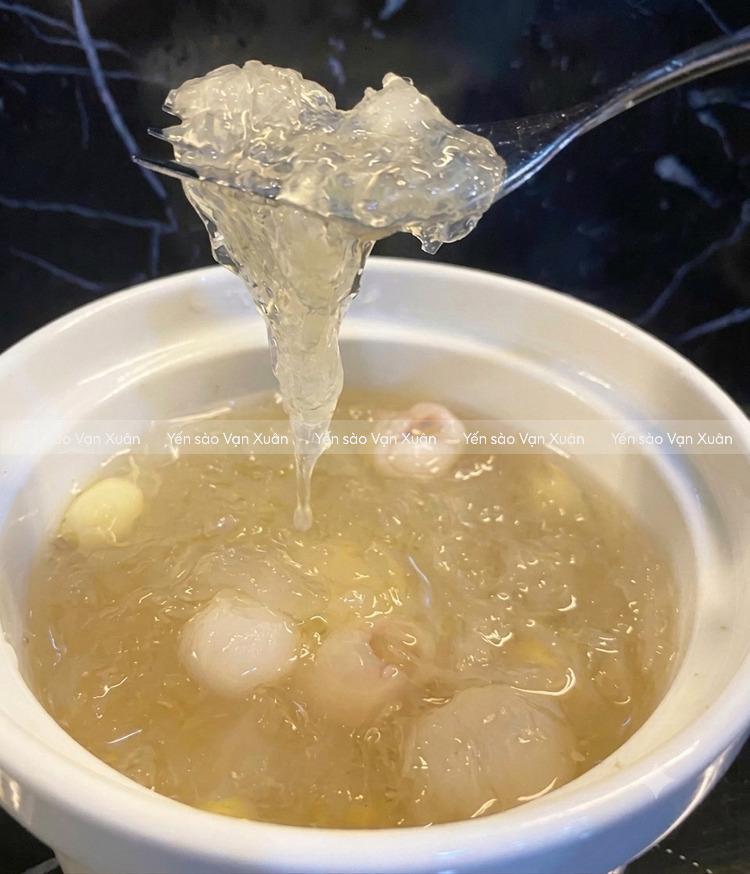 3 cách yến chưng long nhãn đơn giản, thơm ngon, bổ dưỡng 12 Thành phẩm yến chưng cùng long nhãn và hạt sen