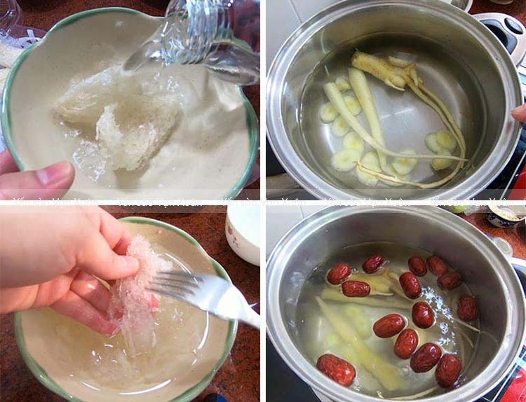 Cách làm yến chưng nhân sâm bổ dưỡng, siêu dễ tại nhà 10 Các công đoạn để chưng yến nhân sâm không nhiều, khá đơn giản