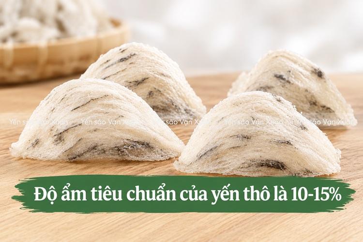 Độ ẩm tiêu chuẩn của tổ yến thô là bao nhiêu? Cách nhận biết yến đạt chuẩn 8 do-am-tieu-chuan-cua-yen-tho-05
