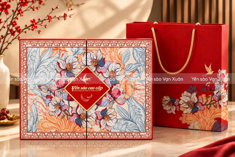Yến sào quà Tết - Gợi ý hộp quà đẹp, ý nghĩa và phù hợp ngân sách 18 Hộp quà tết yến sào phù hợp với hầu hết trường hợp biếu tết